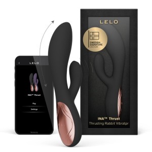 LELO - INA THRUST RABBIT VIBRATEUR À POUSSÉE NOIR